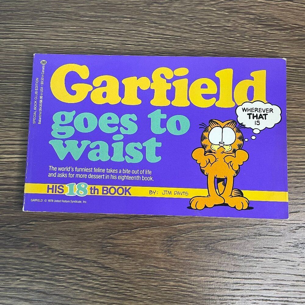 Vintage 1990 Garfield Goes to Waist Comic Book by Jim Davis